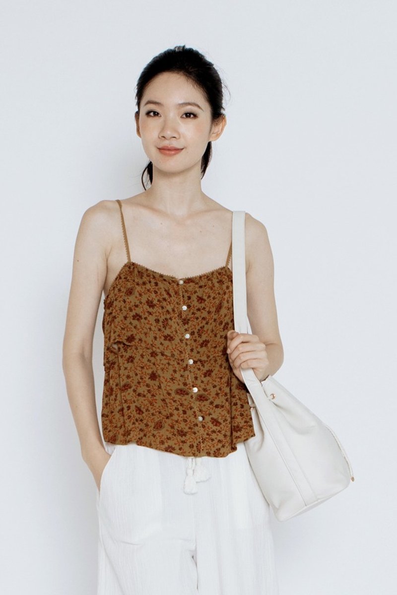 美好时光水桶包 One Fine Day Bucket Bag  - 侧背包/斜挎包 - 聚酯纤维 白色