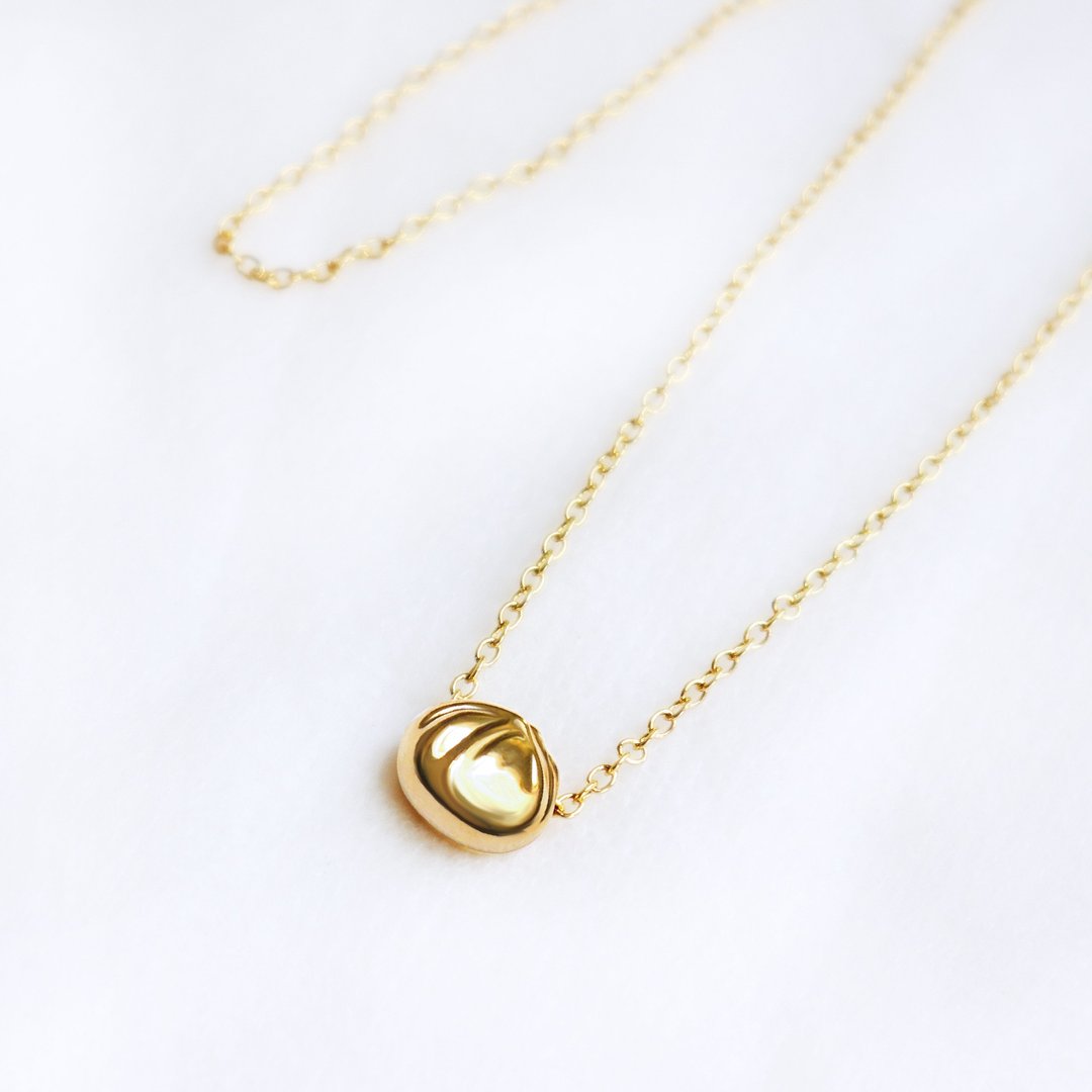 【卡片项链Card Necklace】台湾文化 立体款-小笼包 - 项链 - 其他金属 卡其色