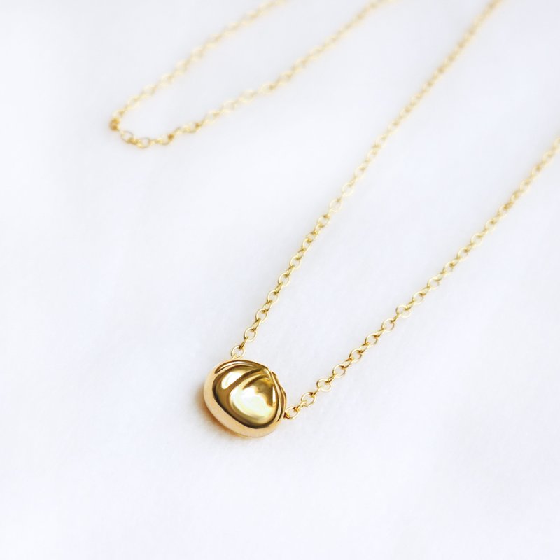 【卡片项链Card Necklace】台湾文化 立体款-小笼包 - 项链 - 其他金属 卡其色
