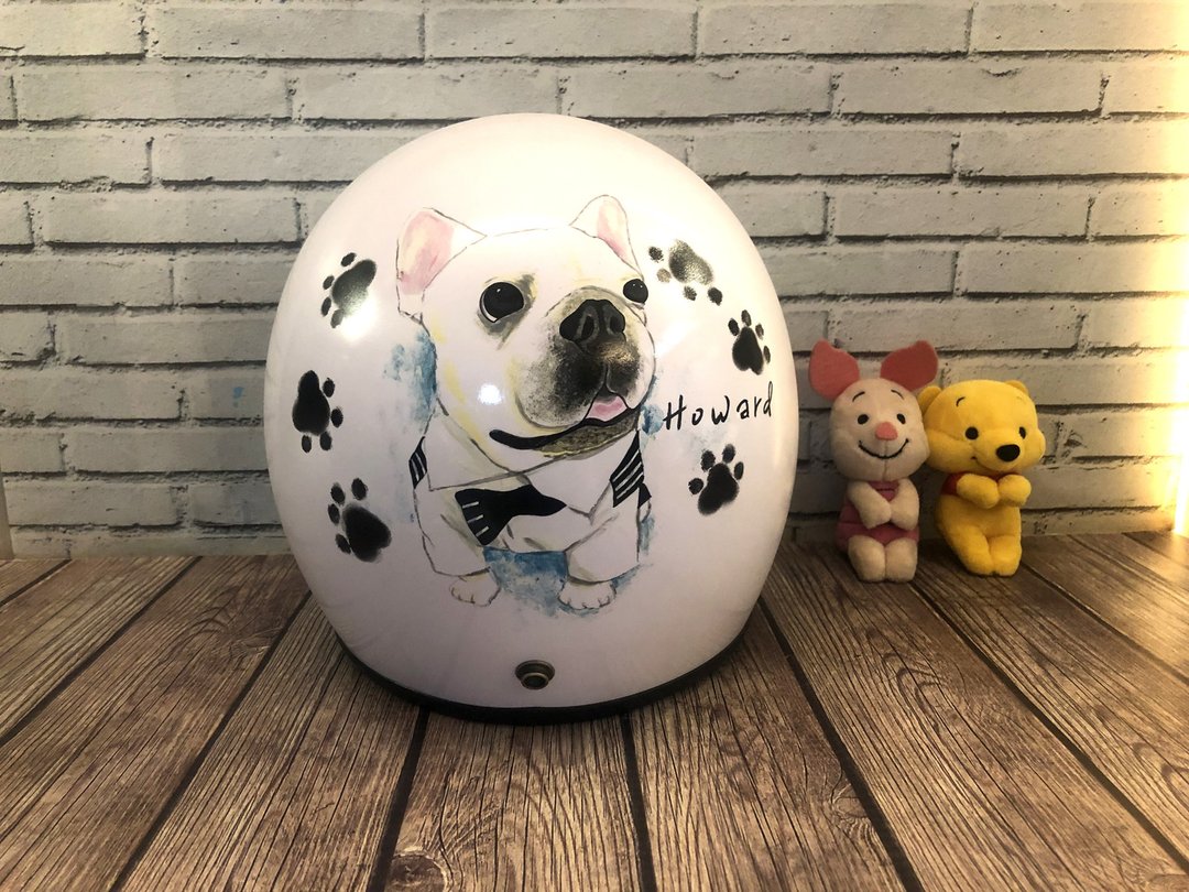 手绘疯 定制化 狗狗 猫猫 安全帽 彩绘 纪念 礼物 生日 情人节 - 订制画像 - 其他材质 多色
