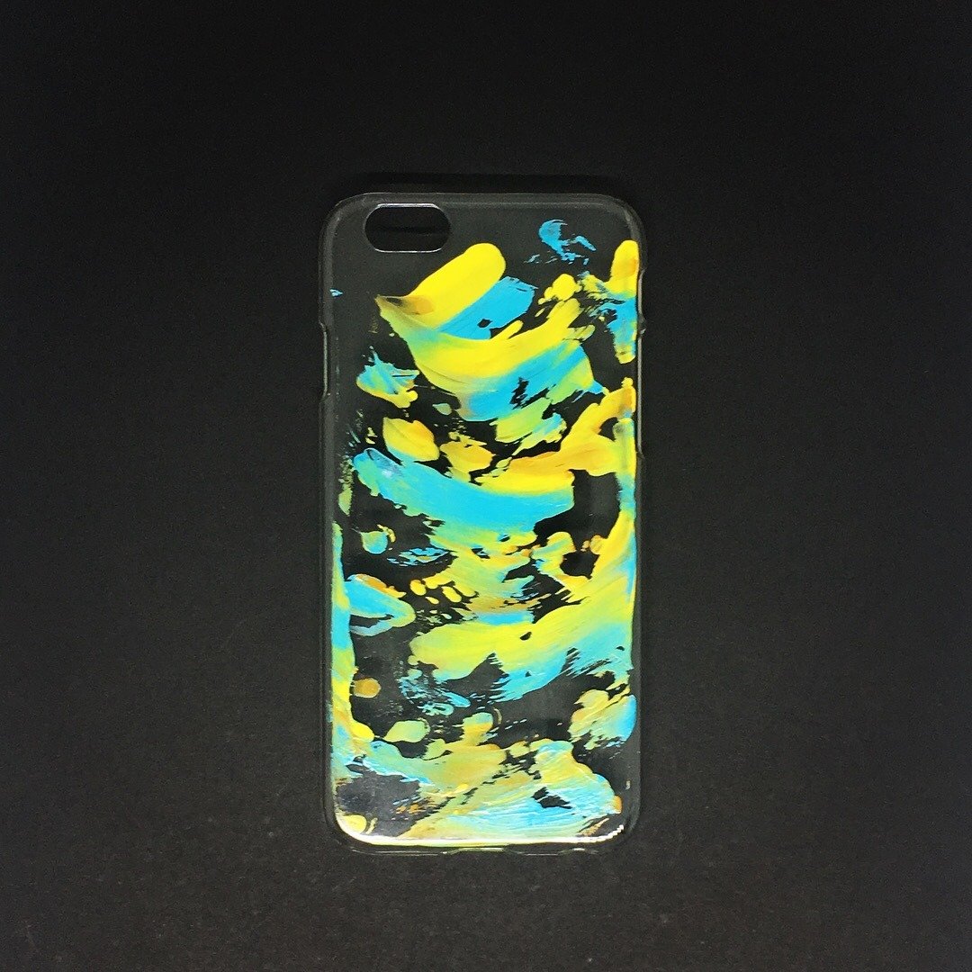 Acrylic 手绘抽象艺术手机壳 | iPhone 6/6s |  Play Child - 手机壳/手机套 - 压克力 粉红色