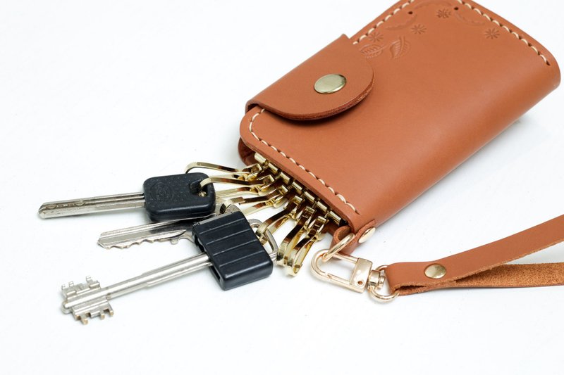 植鞣钥匙包_DIY体验课程_欢迎团体包场 - 皮件 - 真皮 