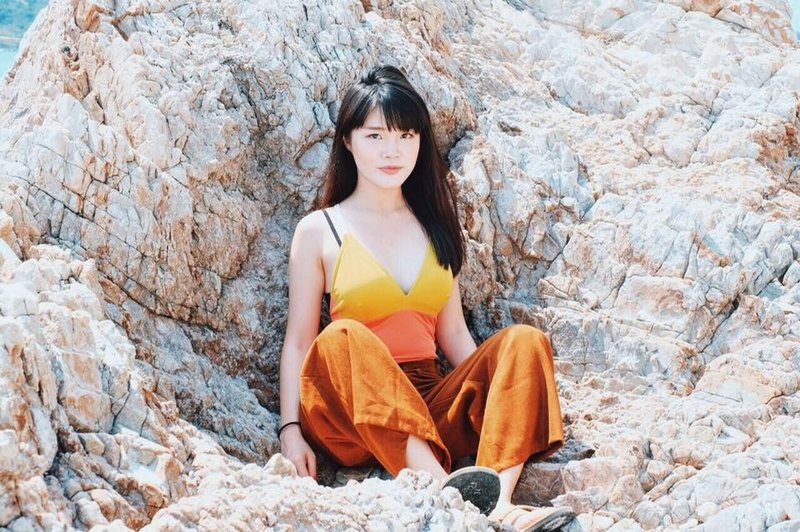 显瘦连身泳装/珊瑚色/Size S S - 女装泳衣/比基尼 - 其他材质 