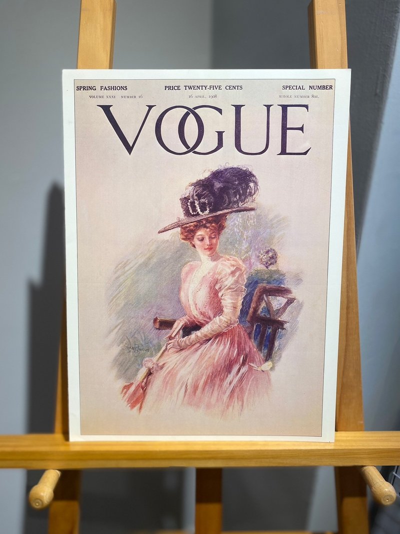1908年VOGUE时尚杂志封面-复刻海报精选图集(1978出版) - 海报/装饰画/版画 - 纸 粉红色