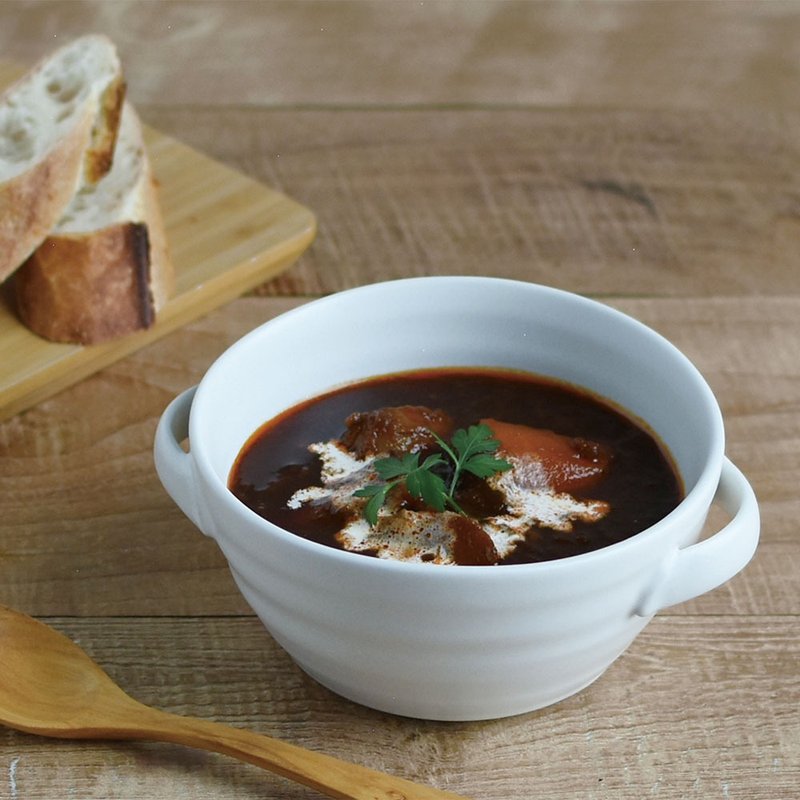 日本KINTO RIPPLE双耳汤碗560ml / 共3色 - 碗 - 瓷 蓝色