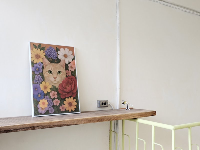 宠物画像/定制/宠物画/似颜绘/猫/狗/宠物/毕业花/纪念/毕业礼物 - 订制画像 - 其他金属 