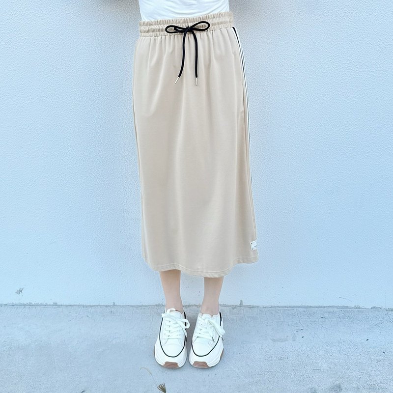 Hana Mokuba 松紧腰侧开岔半身裙 - 裙子 - 其他材质 