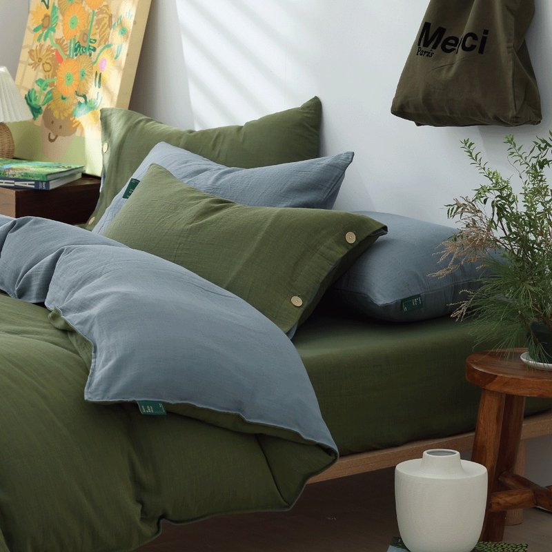 好关系 HAOKUANXI | 森湖秘境-二重纱透气床包枕套组 - 寝具 - 环保材料 绿色