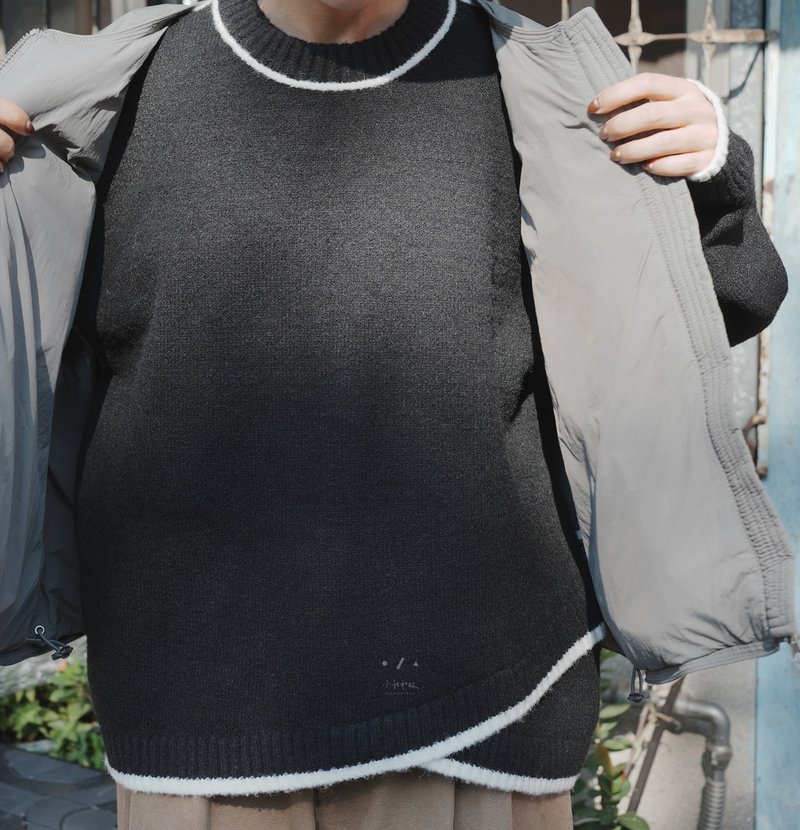 高松乌龙面明线毛衣 - 2色 - 女装针织衫/毛衣 - 其他人造纤维 灰色