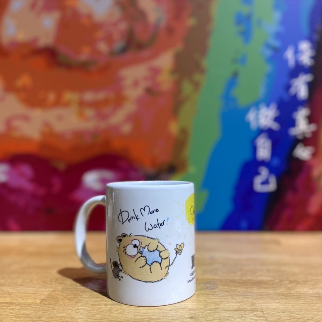 【马克杯&陶瓷杯垫组】多喝水 - 其他杯子 - 瓷 白色