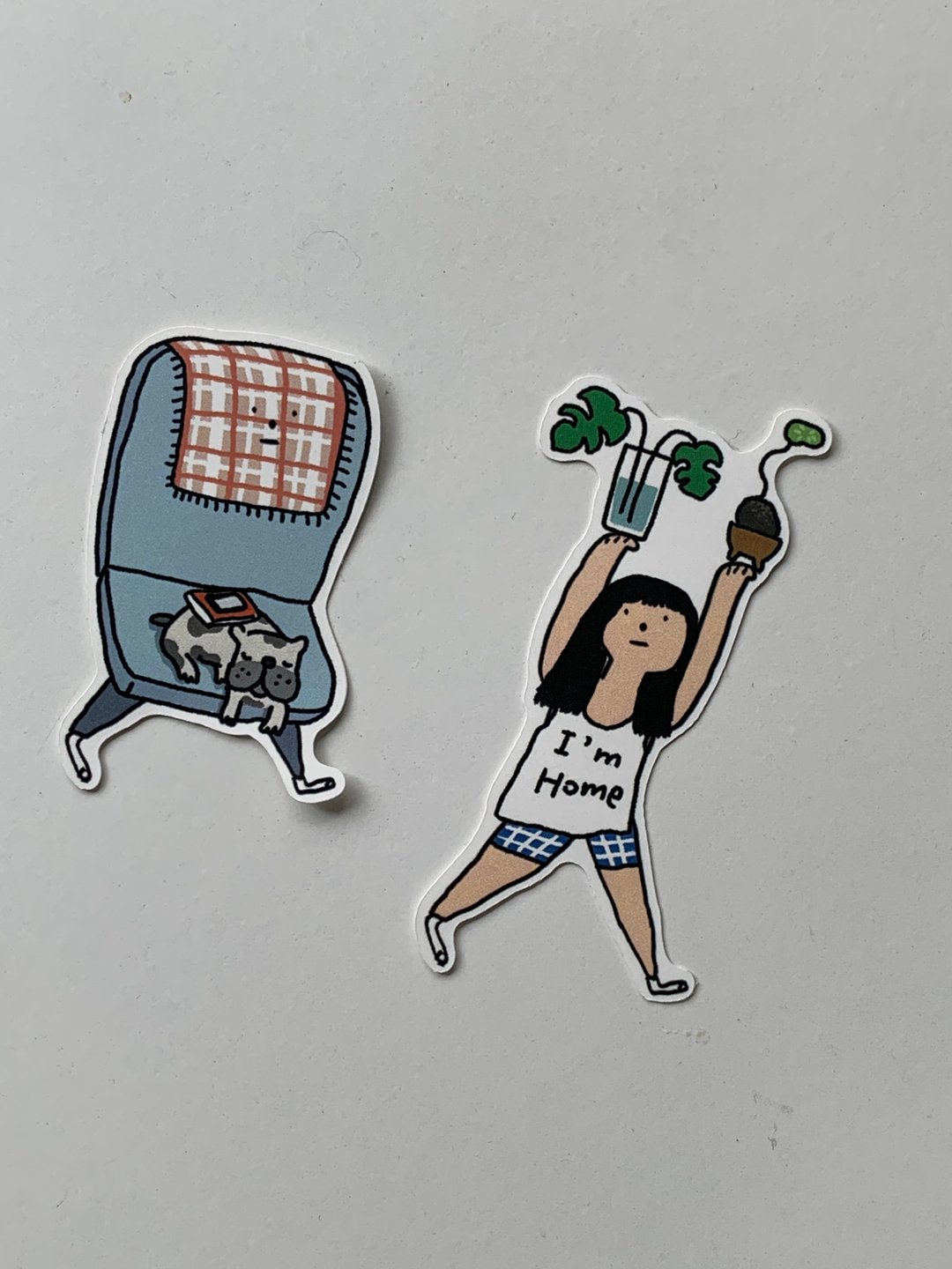 貼紙 - Sticker set Stay At Home Stay Safe - 贴纸 - 纸 多色