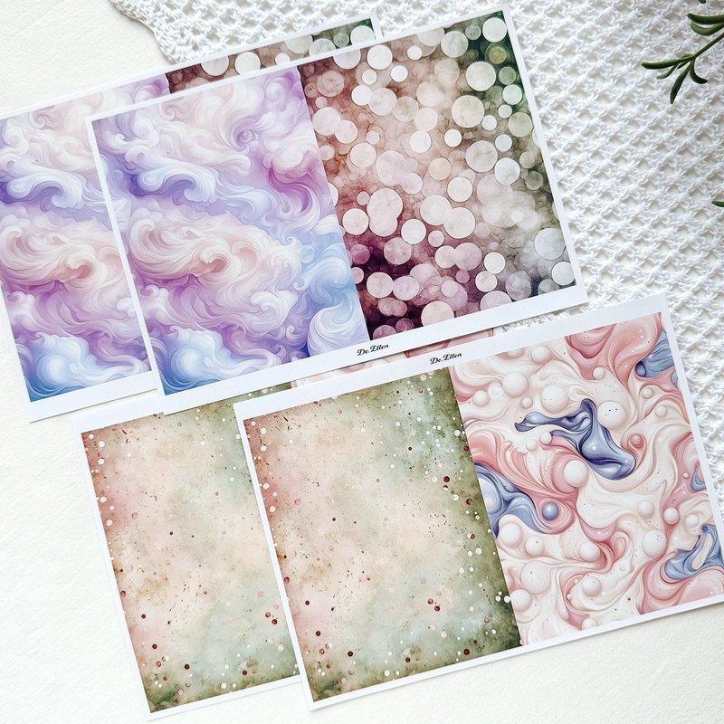 Z311 - 奇幻大地背景 - 贴纸 - 纸 