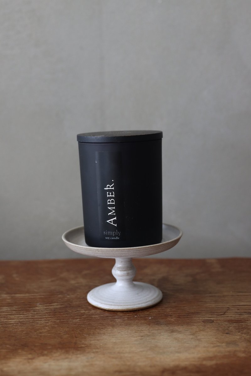 白羊制所-亮白釉小高台 - 蜡烛/烛台 - 陶 白色