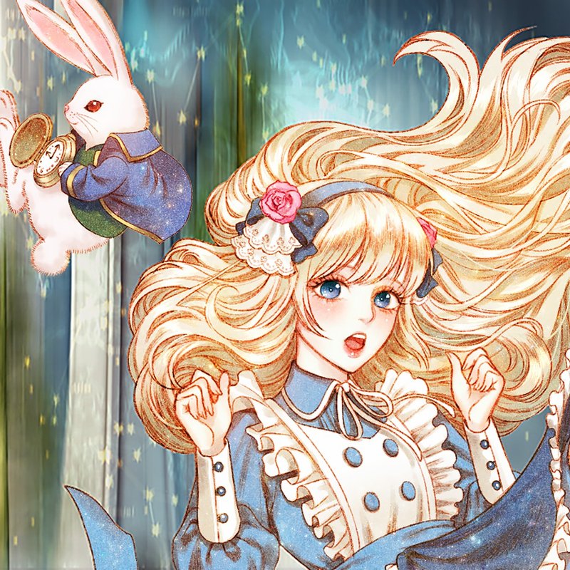 Falling ALICE stickers (8color) - 贴纸 - 纸 