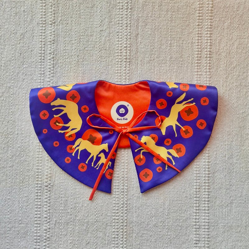 新年限定 吉柿小马-事展欢喜进 原创 儿童 装饰假领 - 围嘴/口水巾 - 聚酯纤维 多色