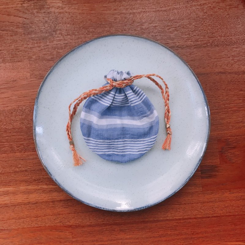 双面圈圈小袋 / 登登登 - 化妆包/杂物包 - 其他材质 蓝色