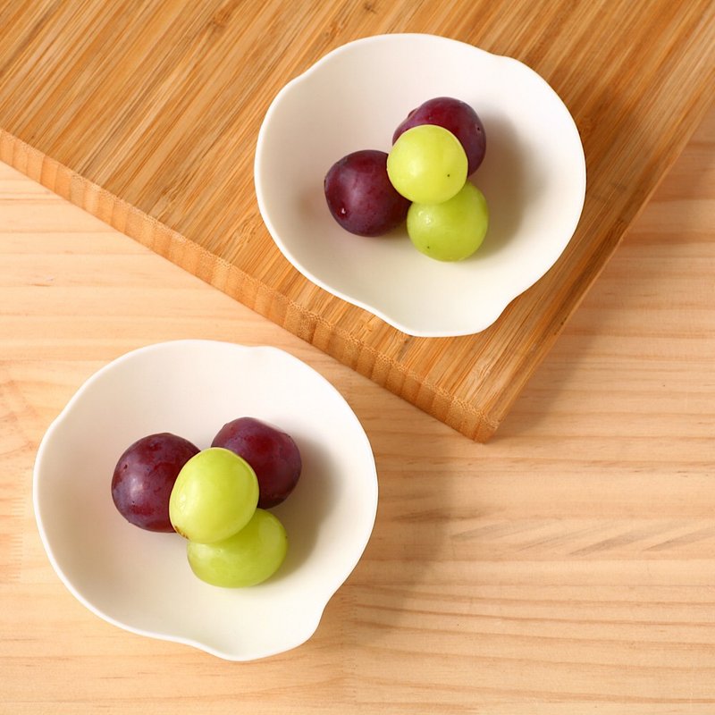 白瓷小盘垫 - 浅碟/小碟子 - 瓷 白色