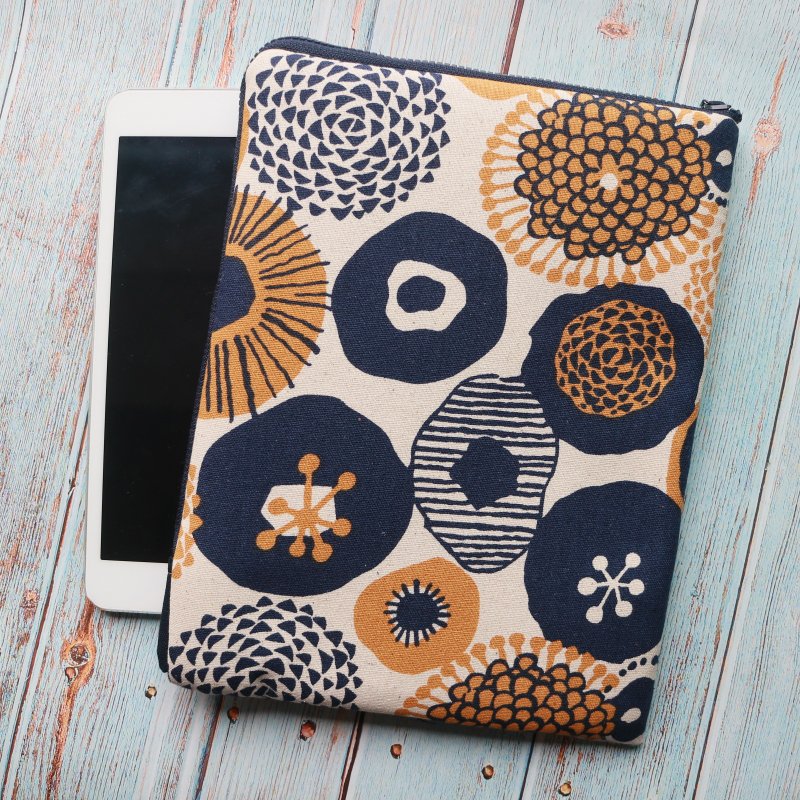 7.8寸 电子书 收纳包 (阅读器保护套) L型拉链袋电子书保护套 - 电脑包 - 棉．麻 