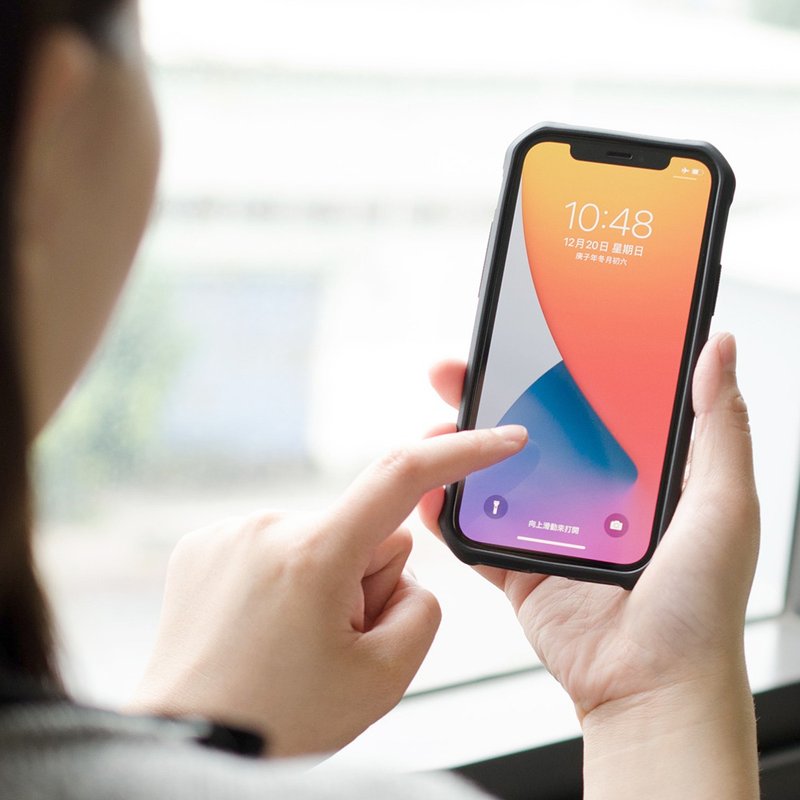 iPhone 12 / 12 Pro (6.1寸)- 9H超奈米抗病毒钢化玻璃保护贴 - 手机配件 - 玻璃 白色