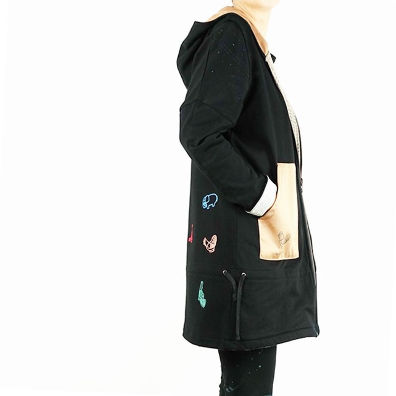 ：Urb.【鸡蛋糕+红豆饼】双面可穿/背心外套 - 女装休闲/机能外套 - 棉．麻 卡其色