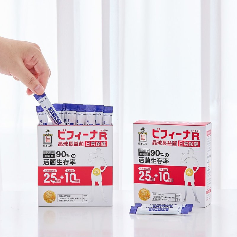 日本森下仁丹益生菌 25+10晶球长益菌-日常保健(30条/盒) - 健康/养生 - 新鲜食材 红色