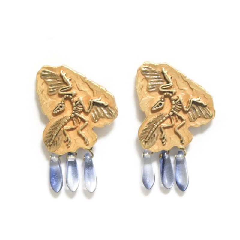 Archaeopteryx PA508 - 耳环/耳夹 - 其他金属 卡其色