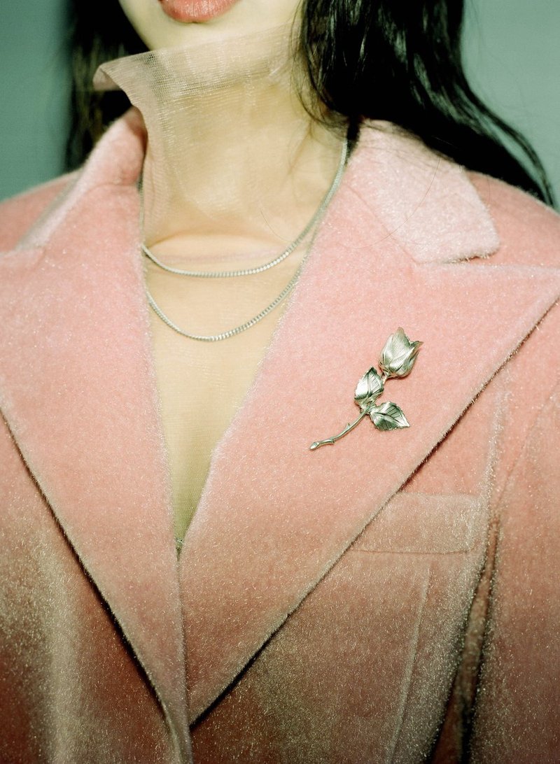 Two Chains 系列 古巴双条项链 银钯金 - 项链 - 铜/黄铜 