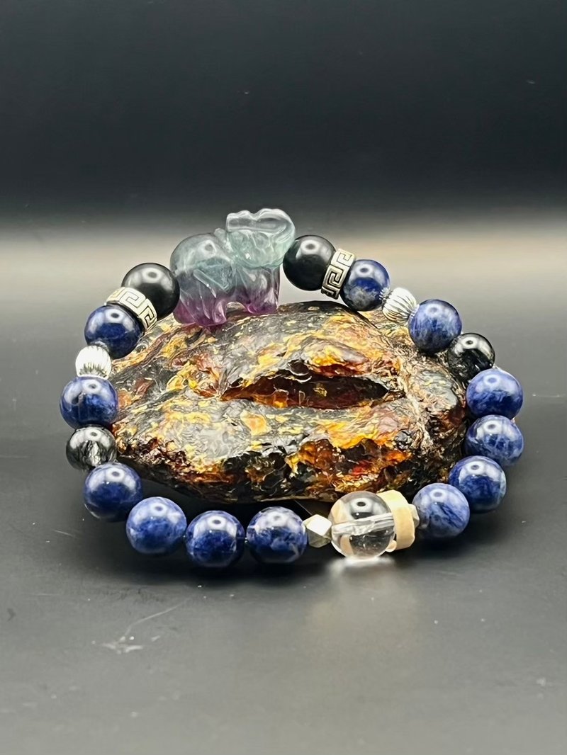 大象幸运手链 - 手链/手环 - 水晶 蓝色