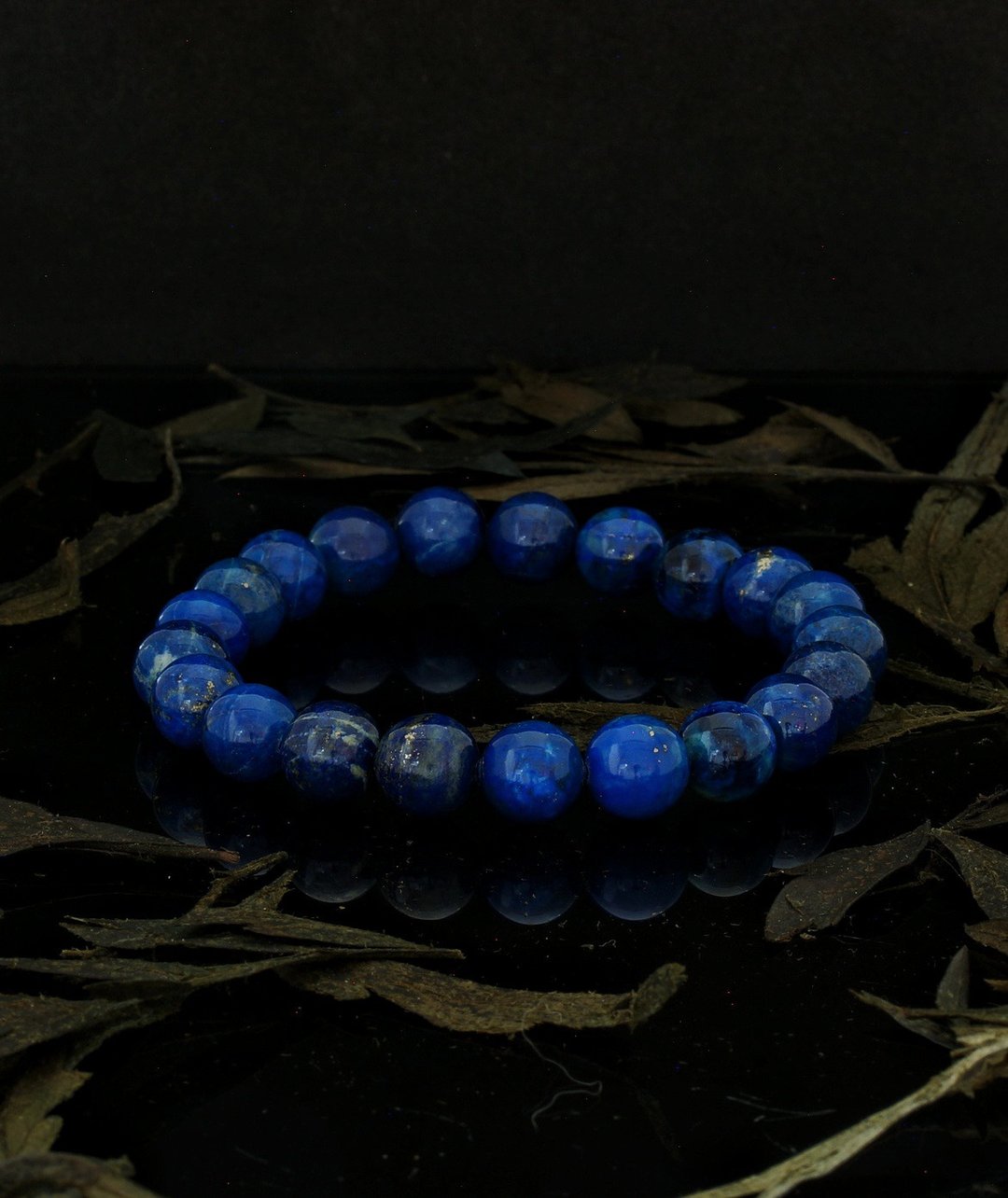 旧矿青金石 9.3mm 手链 ( Lapis 9.3mm Bracelet ) - 手链/手环 - 宝石 