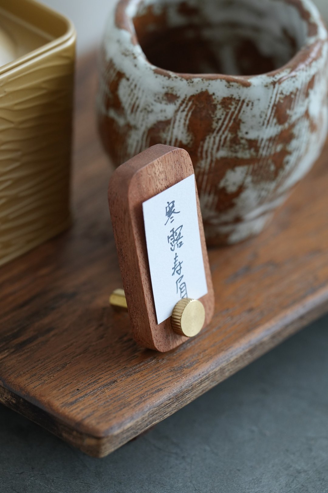 價格展示牌 展櫃卡簽手寫標識牌首飾甜點價格展示牌 五個裝贈卡紙 - 摆饰 - 木头 