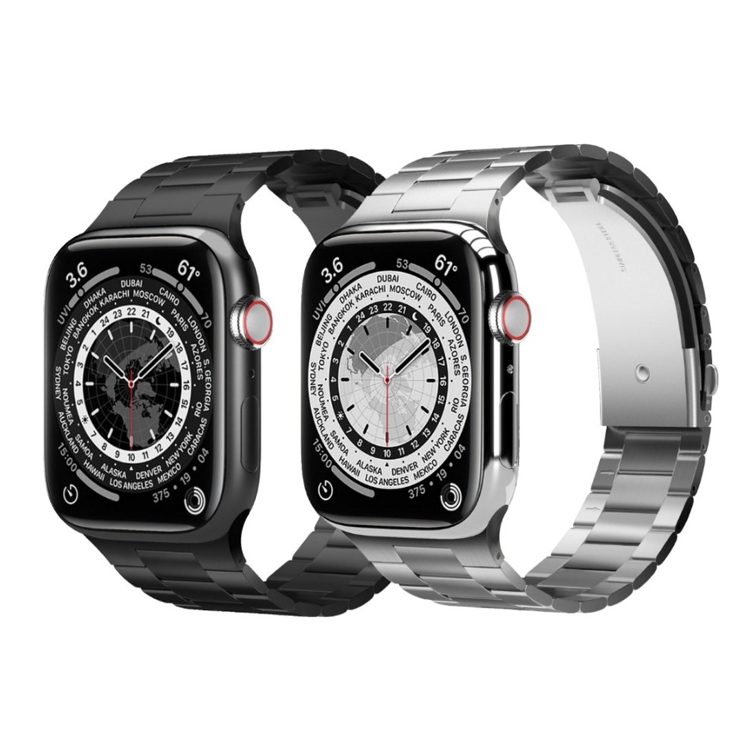 Apple Watch 不锈钢表带 Ultra S3/2/1 S11/10/9/8/7/6/5/4/SE - 表带 - 不锈钢 银色