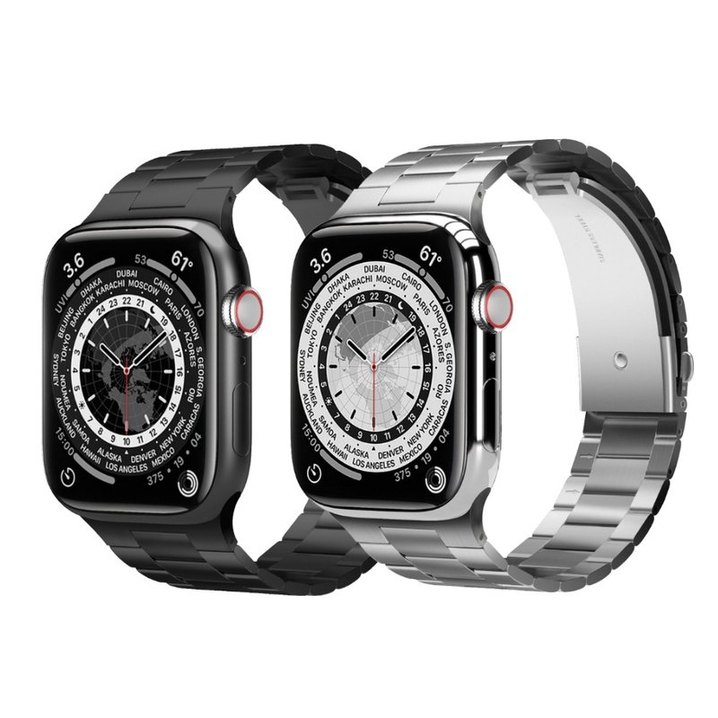Apple Watch 不锈钢表带 Ultra 2/1 S10/9/8/7/6/5/4/SE - 表带 - 不锈钢 银色
