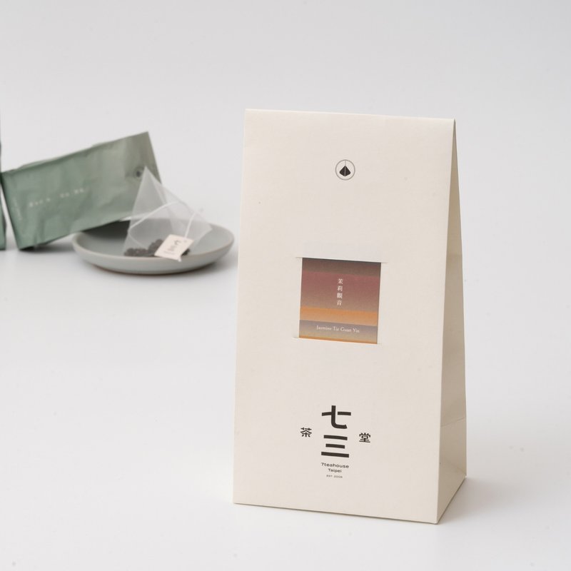 七三茶堂 立体茶包丨茉莉观音 24入–生活袋 - 茶 - 纸 白色