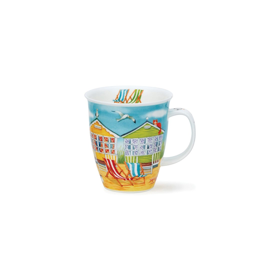 【100%英国制造】Dunoon 水岸骨瓷马克杯-沙滩小屋-480ml - 咖啡杯/马克杯 - 瓷 