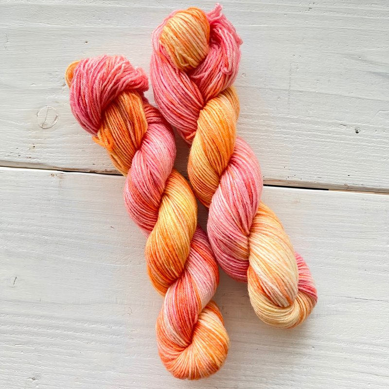 手染纱东京茶会NIGHT水果茶鸡尾酒 - 编织/刺绣/羊毛毡/裁缝 - 羊毛 粉红色