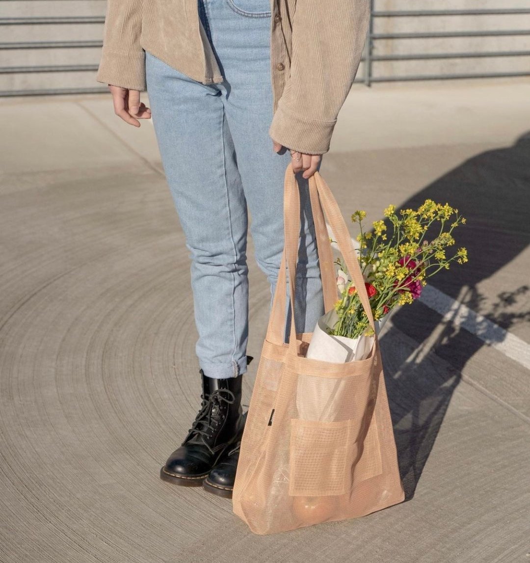 美国Junes tote bag/US Made/随身袋/环保袋/网袋 - 侧背包/斜挎包 - 环保材料 多色
