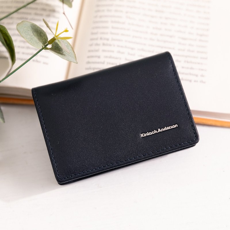 【金安德森】Anders 牛皮横式名片夹-夜空蓝 - 皮夹/钱包 - 真皮 蓝色