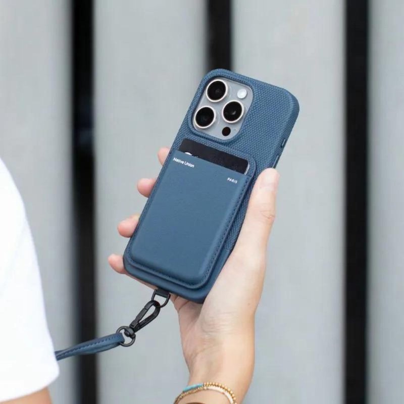 Native Union | 经典巴黎系列皮革磁吸卡夹 夜蓝 - 手机配件 - 环保材料 蓝色