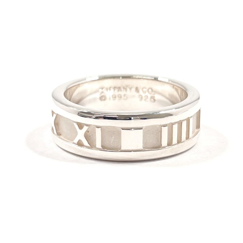 【日本直送 中古美品】9号 蒂芙尼 TIFFANY&Co. 戒指 Atlas 925银 古董饰品 - 戒指 - 纯银 银色