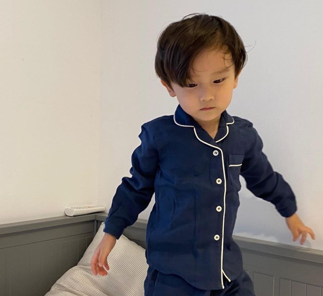 Baby long sleeve top - doubled layered gauzed cotton pajama BDSC loungewear - 童装上衣 - 棉 多色