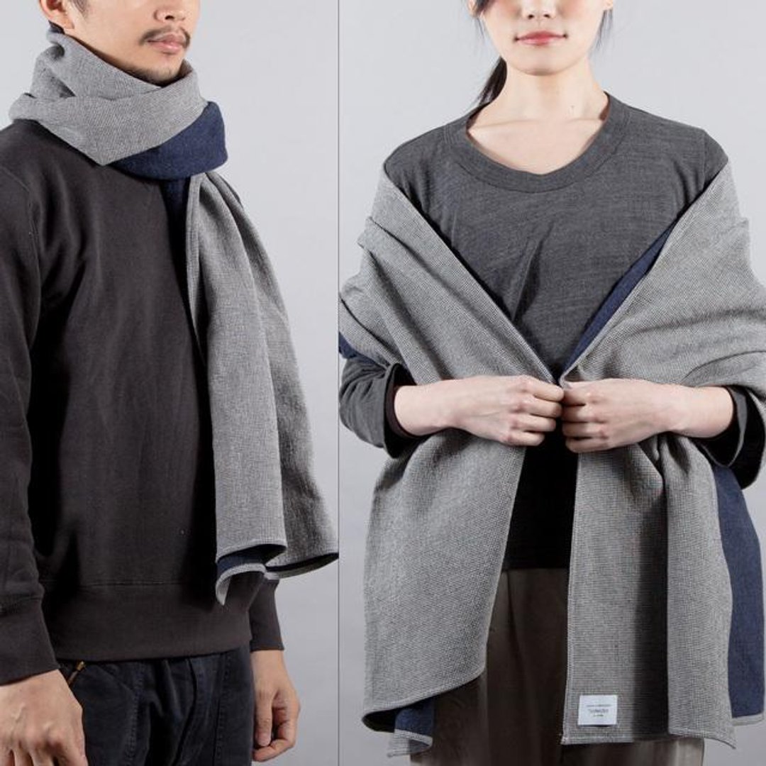 Have you checked black back raised stole, scarf Tcollector - 围巾/披肩 - 棉 灰色