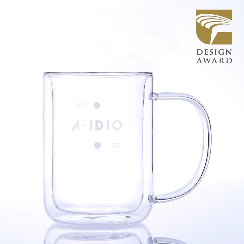 A-IDIO双层隔热保温玻璃杯(310ml) - 咖啡壶/周边 - 玻璃 透明