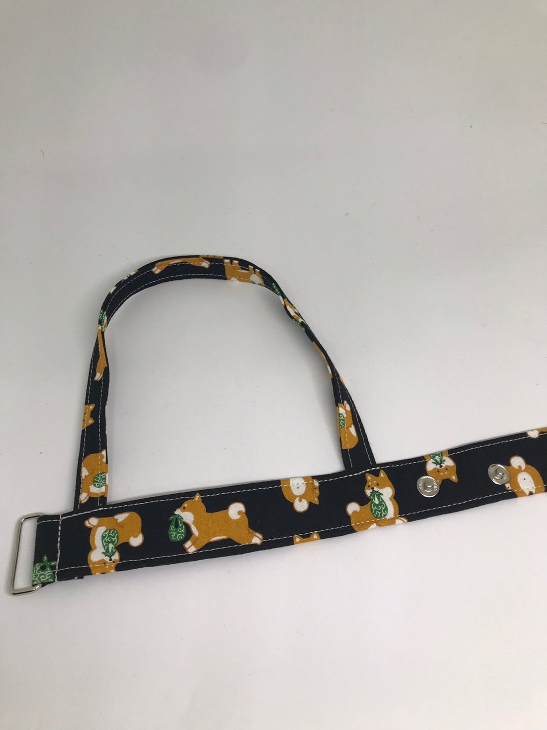 Miranda Handmade 。 独家环保可调式提带杯袋  -奔跑吧 柴柴 - 随行杯提袋/水壶袋 - 棉 咖啡色