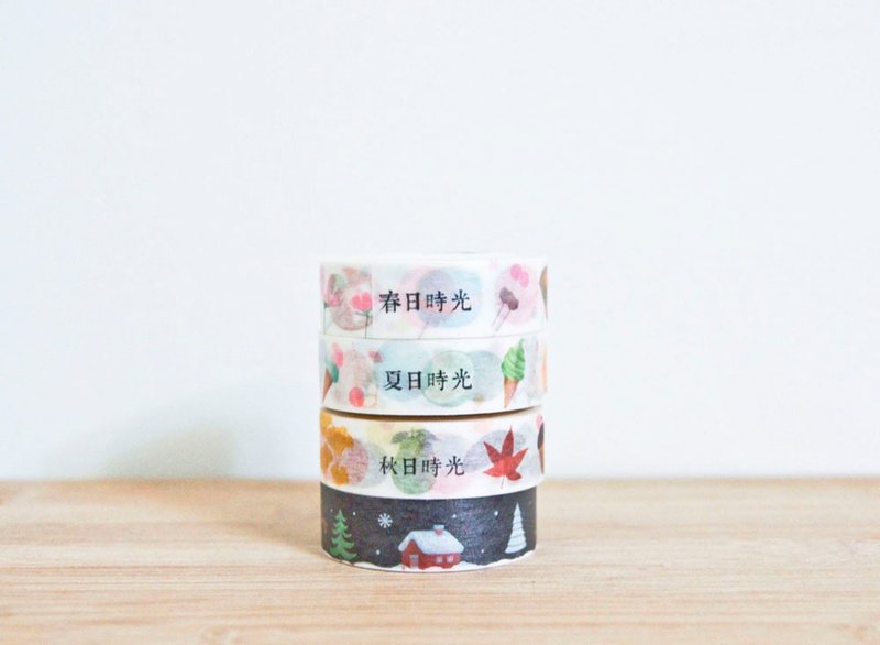 弜设计．四季时光纸胶带 - 纸胶带 - 纸 白色