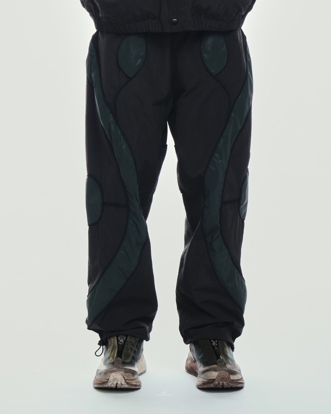 Track Pants - 男士长裤 - 聚酯纤维 黑色