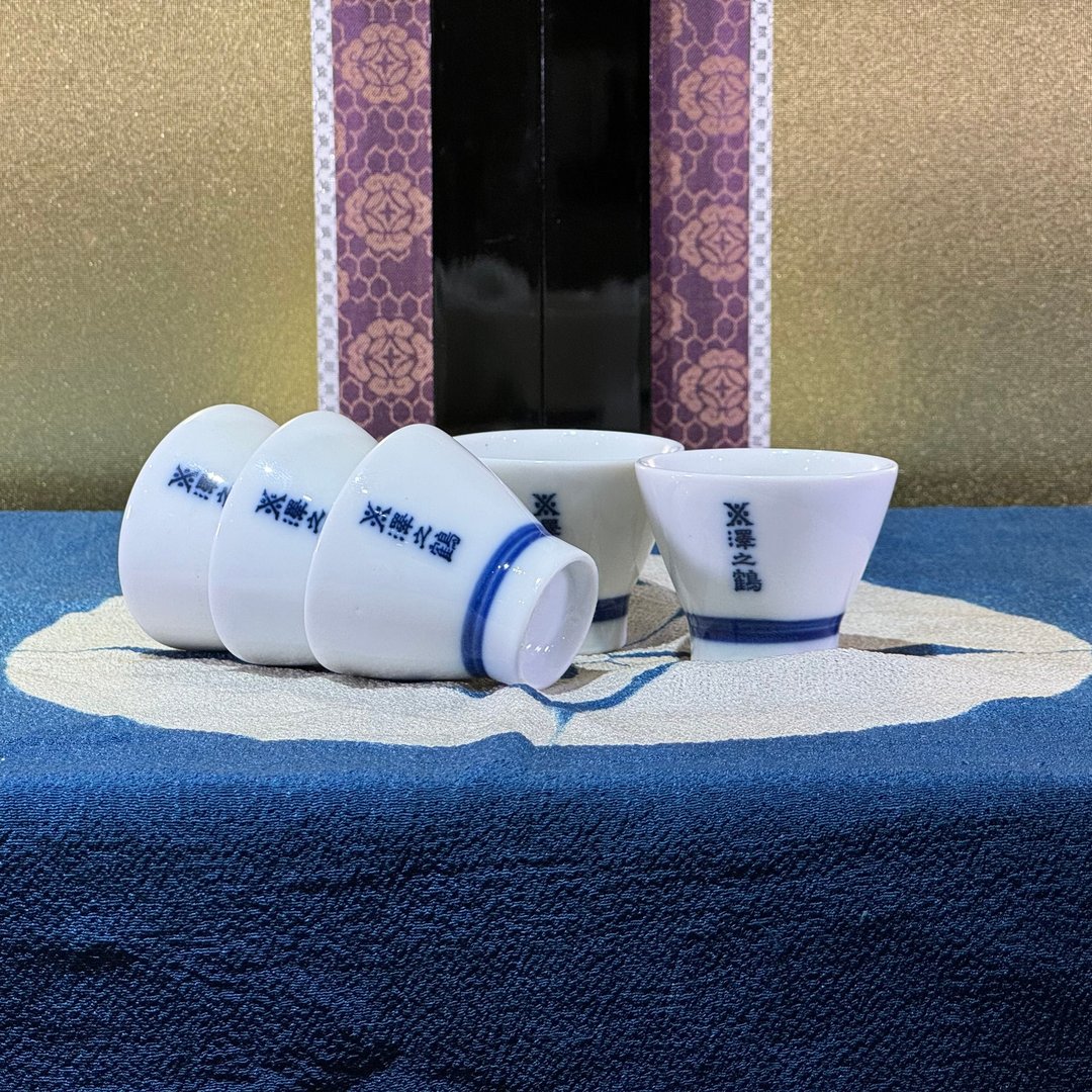 泽之鹤 小清酒杯 - 酒杯/酒器 - 瓷 白色