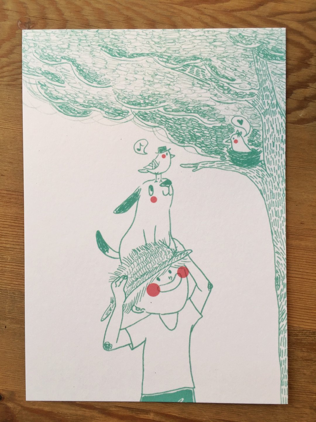 明信片 分享高度 /刺猬小孩-分享系列 - 卡片/明信片 - 纸 