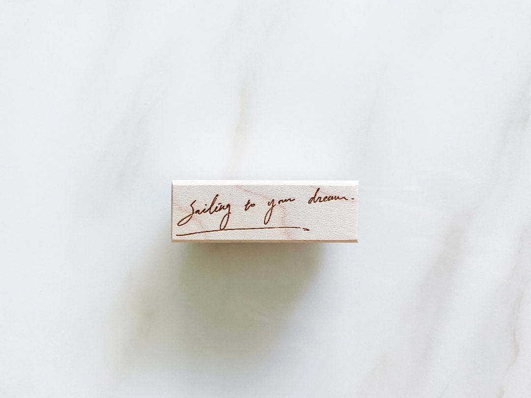 Sailing to your dream 手写文字印章 Jesslynn Padilla 联名 - 印章/印台 - 橡胶 