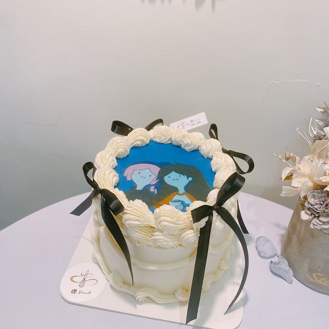 燃烧蛋糕 黑色缎带 定制化蛋糕 生日蛋糕 定制化 铄甜点 纪念日 - 蛋糕/甜点 - 新鲜食材 