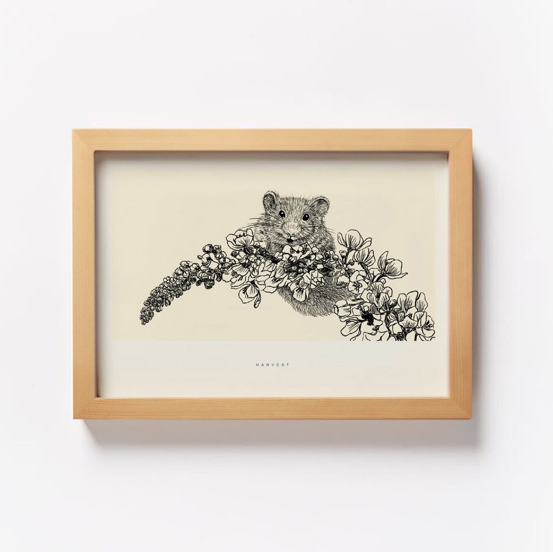 丰收鼠画像 装饰画 - 海报/装饰画/版画 - 纸 多色